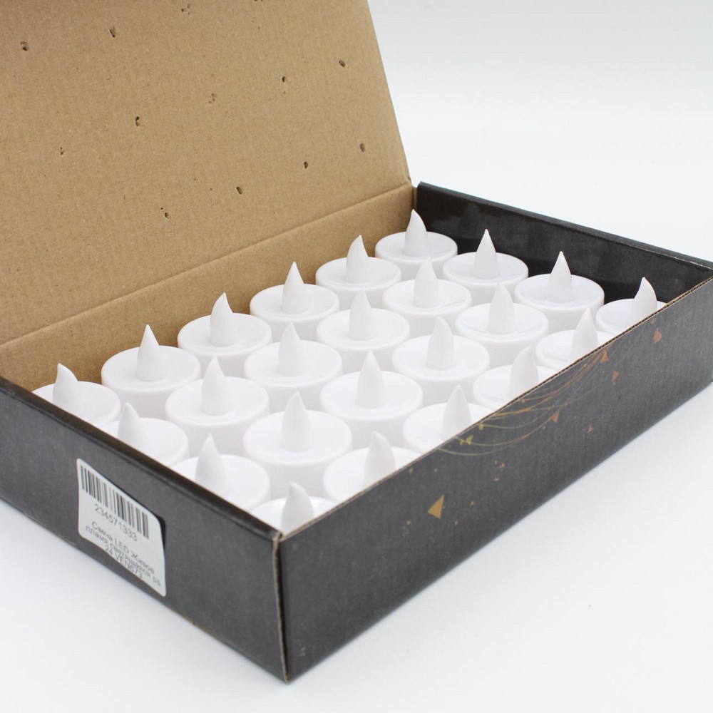 Набор светодиодных свечей на батарейках, 24 шт / Декоративные свечки / Новогодние свечи Киев - изображение 10