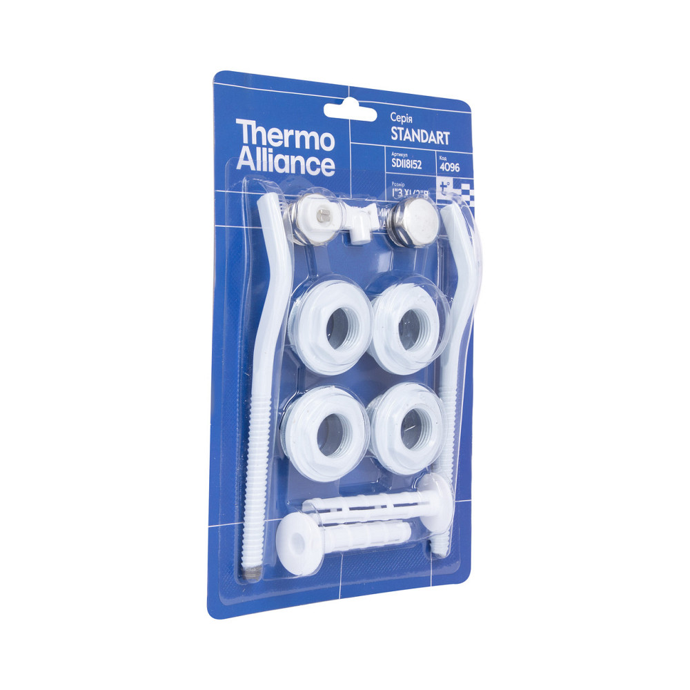 Комплект на радіатор Thermo Alliance Standart 1/2"х1" SD118152 Київ - фото 2