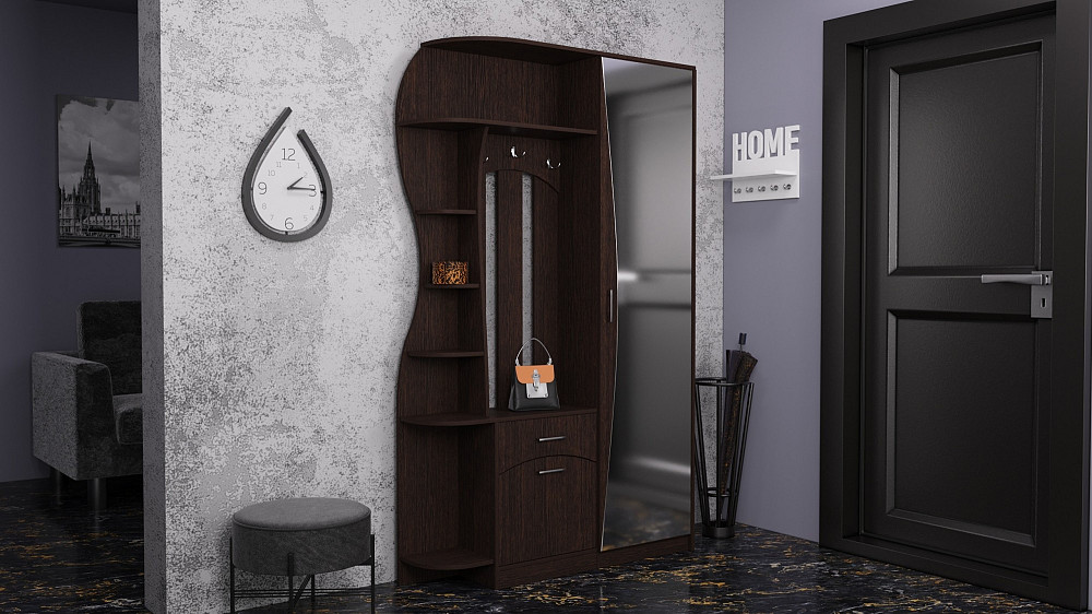 Прихожая Соло-9, Венге Магия, 1300/400/2100 Львов - изображение 2