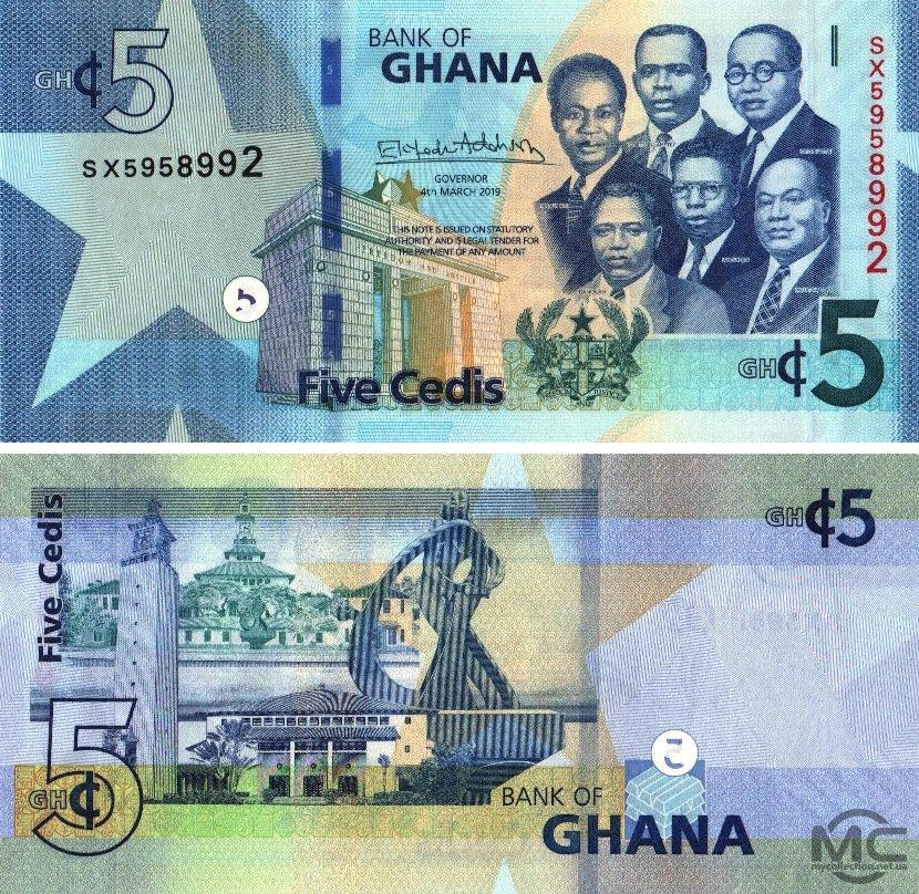ГАНА New GHANA 5 CEDIS 2019 Unc Полтава - фото 1