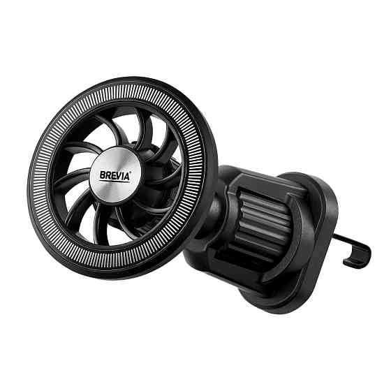 Держатель телефона автомобильный Brevia Air Vent Pro MagRING для дефлектора, магнитный Magsafe, черный Львов