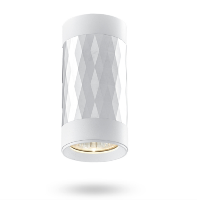 LED Світильник накладний під лампу GU10 білий +срібляста призма VL-SPF03A-SPW Videx Житомир - фото 3