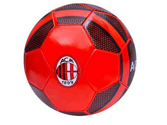 Мяч футбольный размер 5 ПВХ вес 280г красно-черный EN 331 AC MILAN ТМ METR Киев