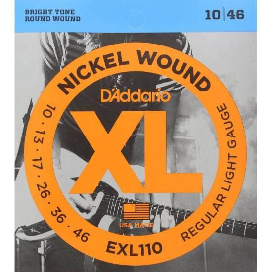 Струны для электрогитары D'Addario EXL110 Regular Light Electric Guitar Strings 10/46 Одеса - фото 1