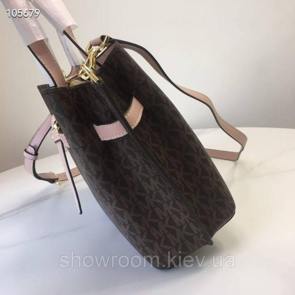 Брендова жіноча сумка MK Emilia brown-1 LUX Київ - фото 8