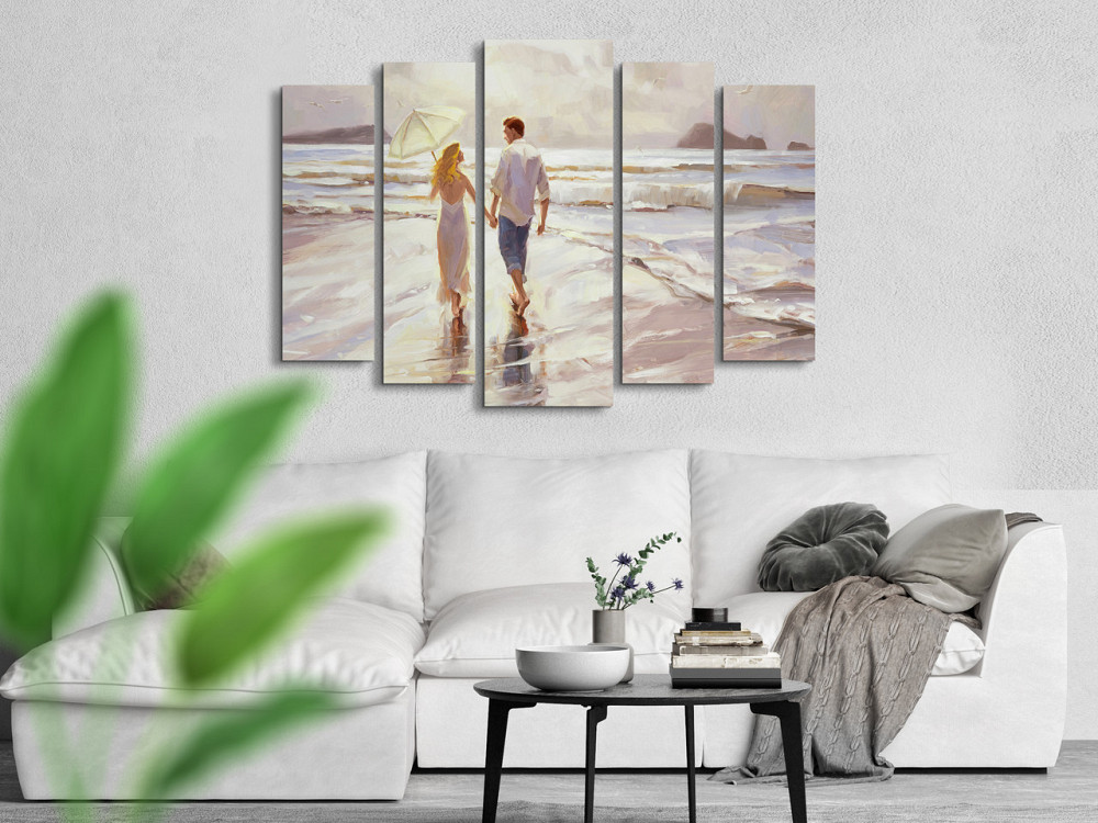 Модульна картина у вітальню / спальню Закохана пара біля моря Art-241_5 ( 80х118см ) Київ - фото 3