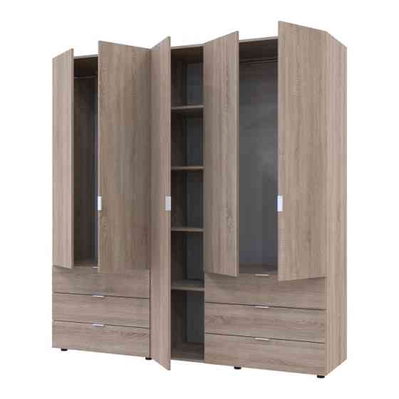 Комплект шаф для одягу Doros Гелар (2 шт.) 193,7х49,5х203,4 см Дуб сонома (DRS-011111) Львів