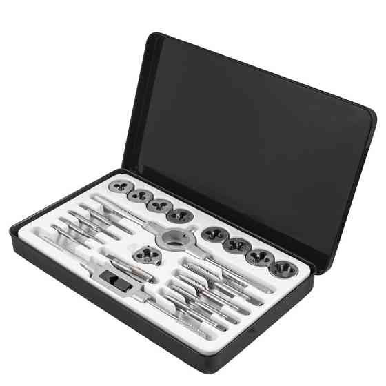 Набір мітчиків та плашок метричний 20пр. (М3х0.5, М4х0.7, М5х0.8, М6х1, М7х1, М8х1.25, М9х1.25, М10х1.5, Одесса