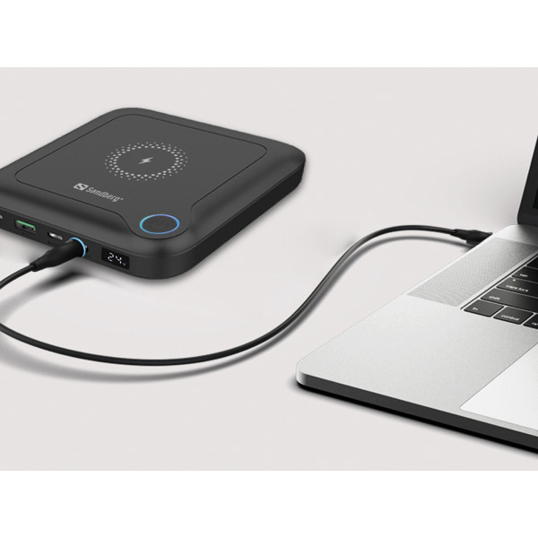 УМБ Sandberg 24000 mAh All-in1 Laptop 12-24V/4А, USB, Type-C OUT PD (420-57) Київ - фото 3
