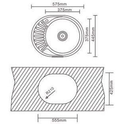 Мийка кухонна Interline EVA sateen Вінниця - фото 6