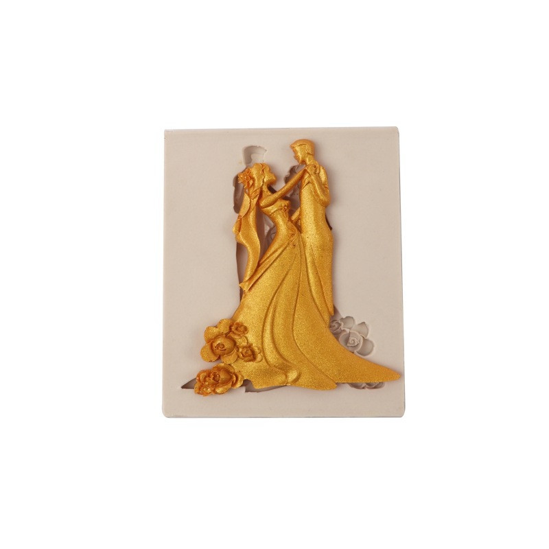 Молд силиконовый свадебный 102 на 83 мм серый Киев - изображение 7