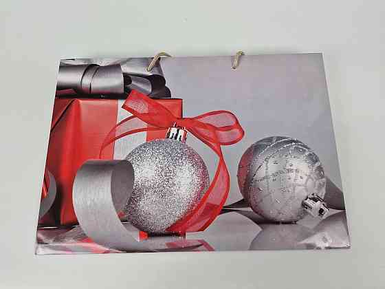 Паперові пакети великий горизонтальний 36/22/10 новорічний-15 (12 шт.) Харків