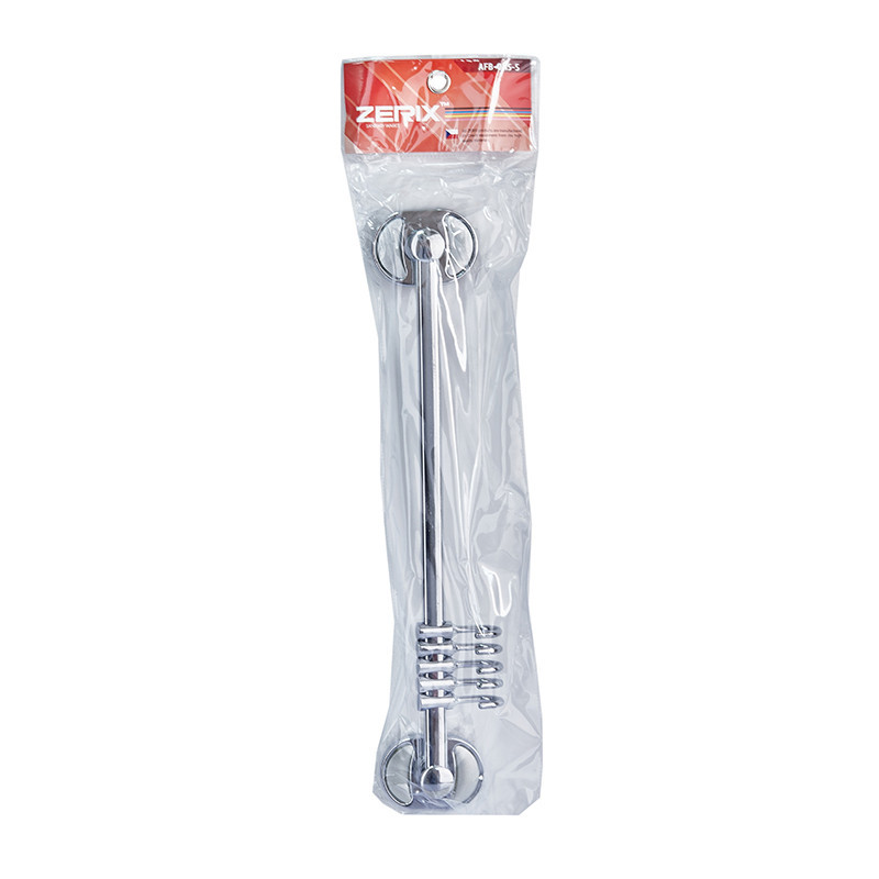 Планка с 5 подвижными крючками Zerix AFB-0115-5 (ZX5053) для удобного хранения Харьков - изображение 4