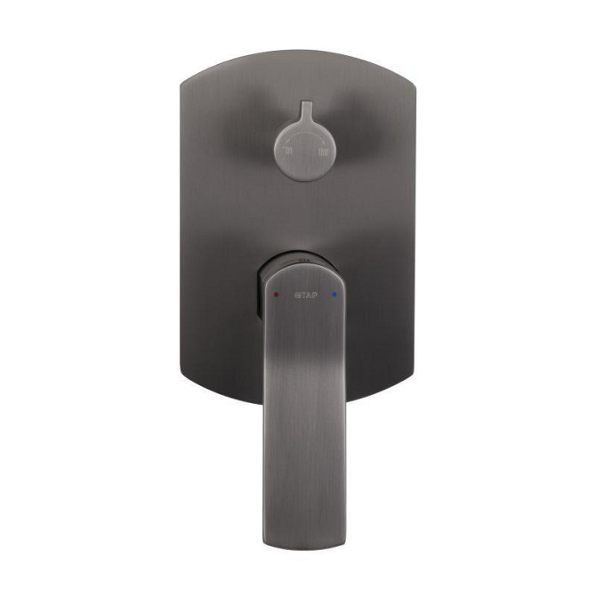 Душевая система из латуни Qtap Slavonice скрытого монтажа на два потребителя Gunmetal Black PVD Харьков - изображение 4