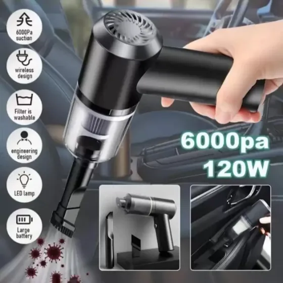Беспроводной автопылесос Vacuum Cleaner AS-228, 3-в-1: пылесос, воздуходувка, компрессор, зарядка US Киев