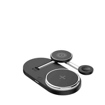 Зарядний пристрій Armorstandart Wireless Charging H102 3 in 1 Magnetic Black (ARM78103) Вінниця