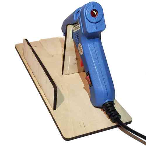 Підставка для клейового пістолета 20 Вт і стрижнів фанерна підставка тримач для термопістолета 7 мм компактний органайзер Київ