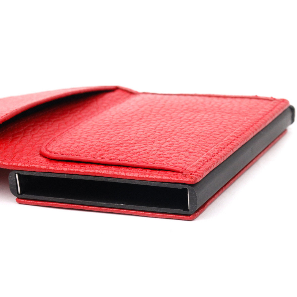 Візитниця з натуральної зернистої шкіри KARYA 20981 Червоний Київ - фото 5