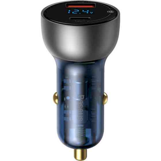 Автомобільний зарядний пристрій Baseus Particular Digital Display QC+PPS Dual Quick Charger Car Charger 65W Shallow tarnish Київ
