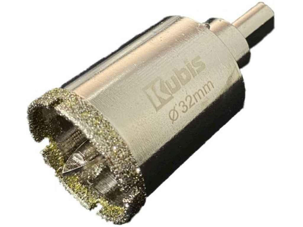 Свердло корончате корончате діамантове KERAMIK PLUS 32мм з центруючим свердлом камінь граніт керамограніт ТМ Київ - фото 1