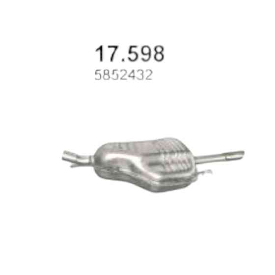 Глушитель Астра G 1.6-1.8 Опель Мукачево