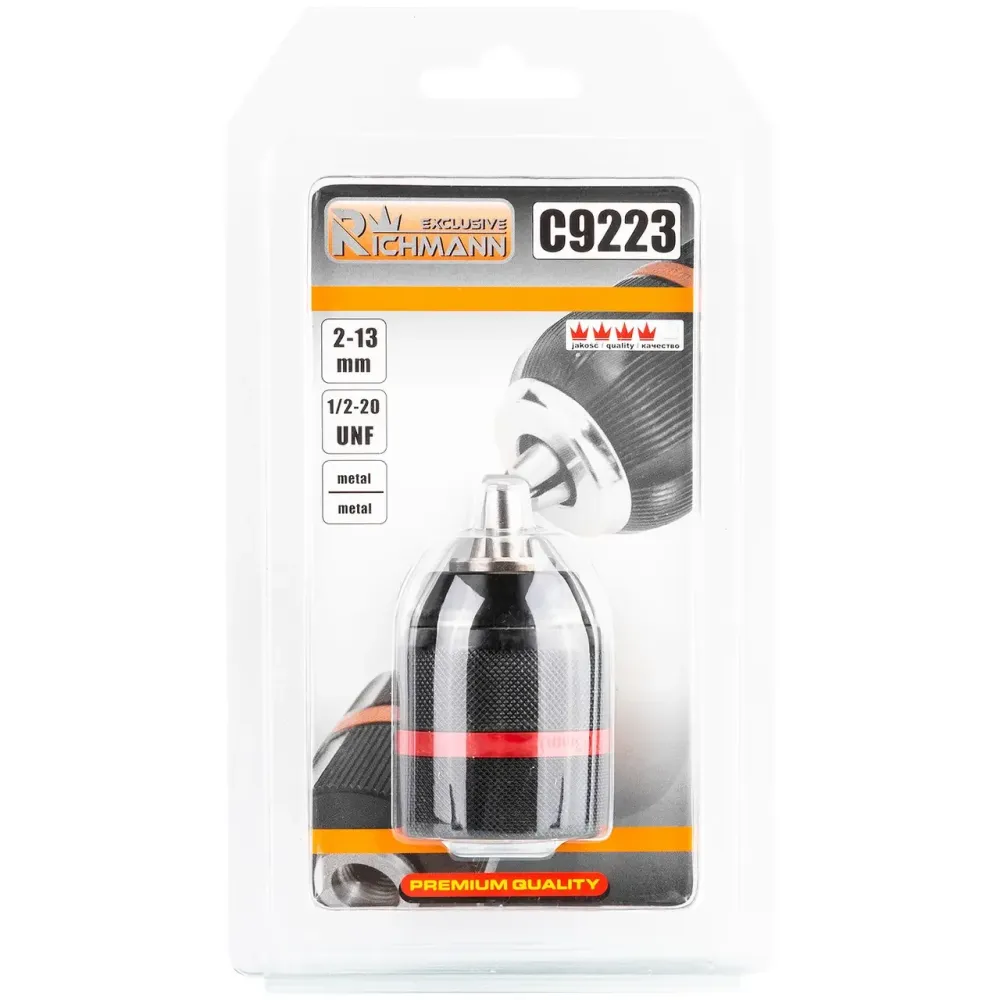 Патрон для дрелі самозатяжний металевий Richmann 2-13 мм 1/2' (C9223) Коломия - фото 3