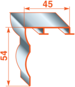 Алюмінієвий карниз для штор БР-11 дворядний Дуб золотий 2.5 Бровари - фото 2