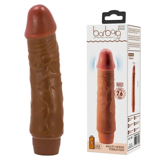 Вибратор реалистик BAILE - Barbara Jeff brown 7.6'', BW-001032R-1 Sex Aura Киев