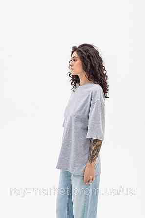 Футболка оверсайз RAY OVERSIZE женская серый меланж (U0104W-Grey Heather) Киев