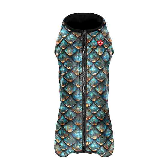 Вітровка для собак WAUDOG Clothes, малюнок "Луска", M47, В 69-72 см, С 47-50 см Київ