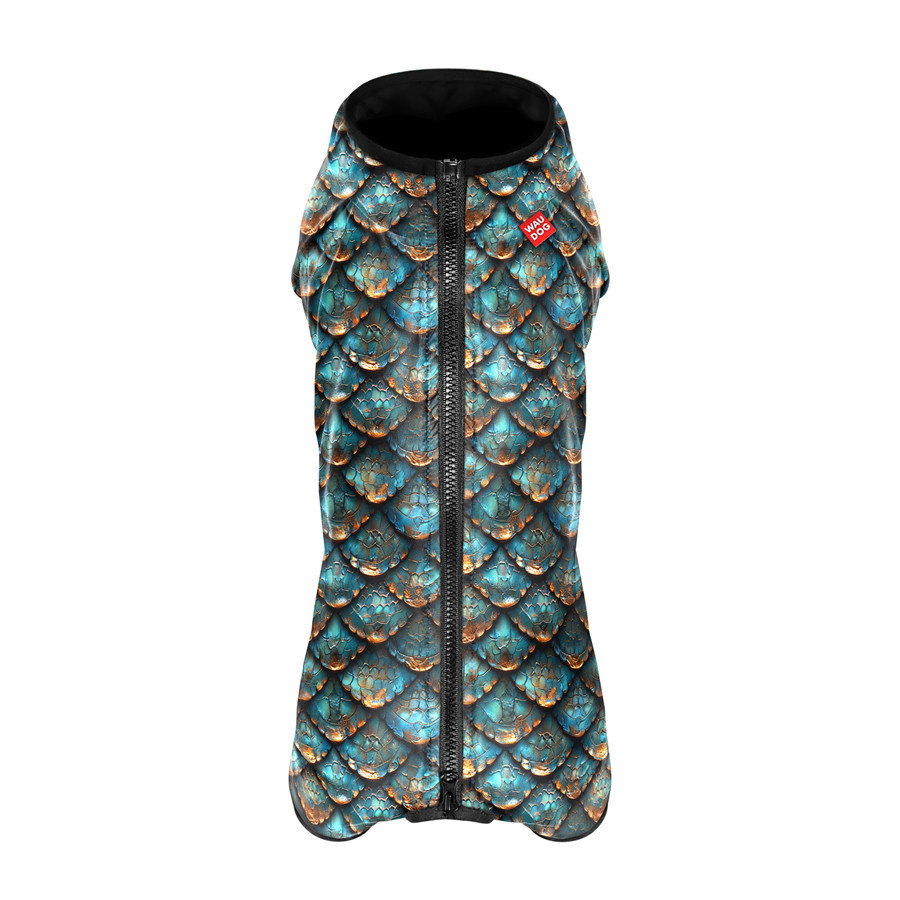 Вітровка для собак WAUDOG Clothes, малюнок "Луска", M47, В 69-72 см, С 47-50 см Київ - фото 2