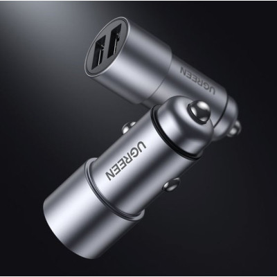 Зарядний пристрій Ugreen USB-A Dual 24W QC Grey (CD130) (50592) Вінниця - фото 4