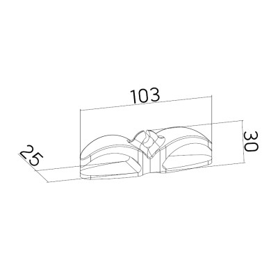 Тримач для кабелю OfficePro CM001B, клейка основа, black (CM001B) Вінниця - фото 6