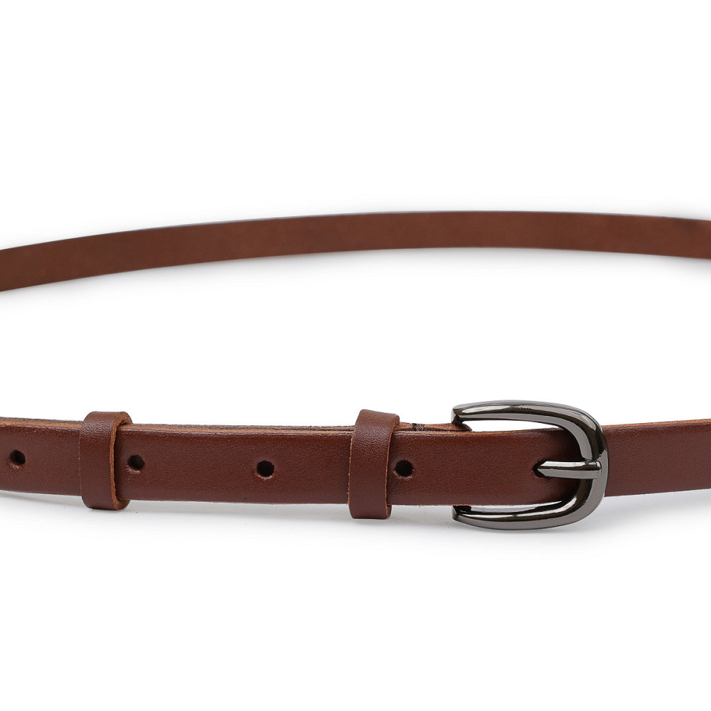 Гладкий кожаный женский ремень Vintage 20758 Коричневый Киев - изображение 6