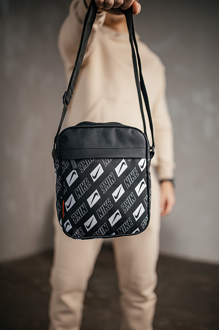 Барстека Nike, Чоловіча сумка через плече, Текстова барсетка на три відділення, Брендаова сумкаMasterSem Київ - фото 6