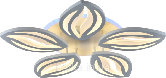 Люстра потолочная светодиодная VALESO 5 плафонов LED 64W RGB Белый Металл Акрил LI8515/5 Киев