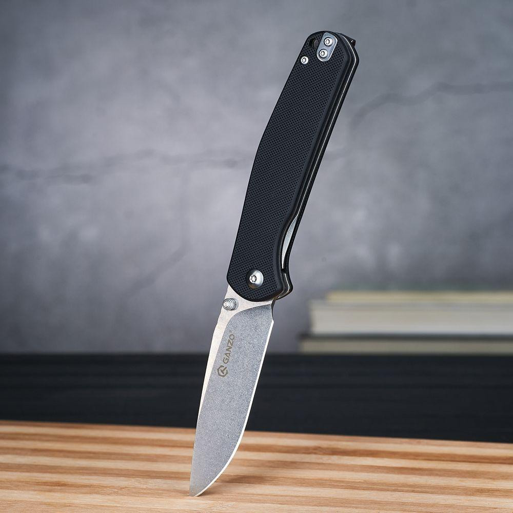 Нож складной Ganzo G6804 черный Киев - изображение 9
