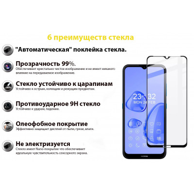 Стекло защитное BeCover Nokia 1.4 Black (706902) Винница - изображение 3