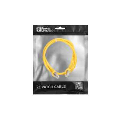 Патч-корд 1м S/FTP Cat 6 CU PVC 26AWG 7/0.16 yellow 2E (2E-PC6SFTPCOP-100YLW) Винница