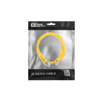 Патч-корд 1м S/FTP Cat 6 CU PVC 26AWG 7/0.16 yellow 2E (2E-PC6SFTPCOP-100YLW) Винница - изображение 3