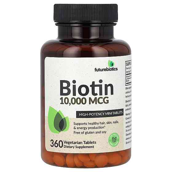 Биотин Futurebiotics Biotin, High Potency, 10,000 mcg, 360 Vegetarian Tablets Луцк