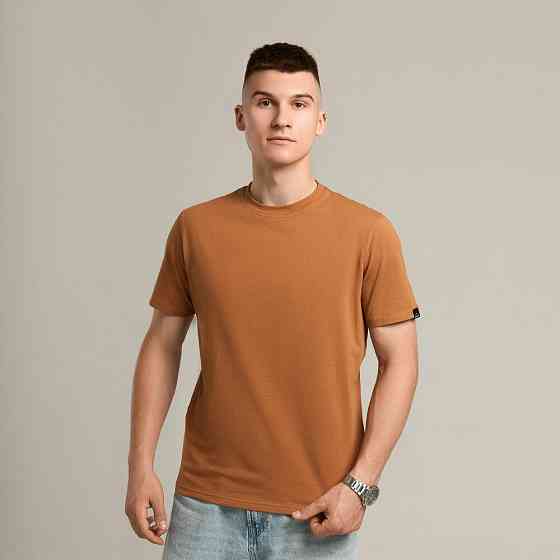 Чоловіча футболка бавовняна Pobedov Peremoga койот Київ