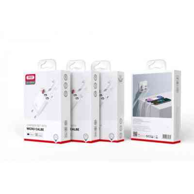 Зарядний пристрій XO L95 (2USB/2.4A) + USB - MicroUSB White (XO-L95-M) Вінниця