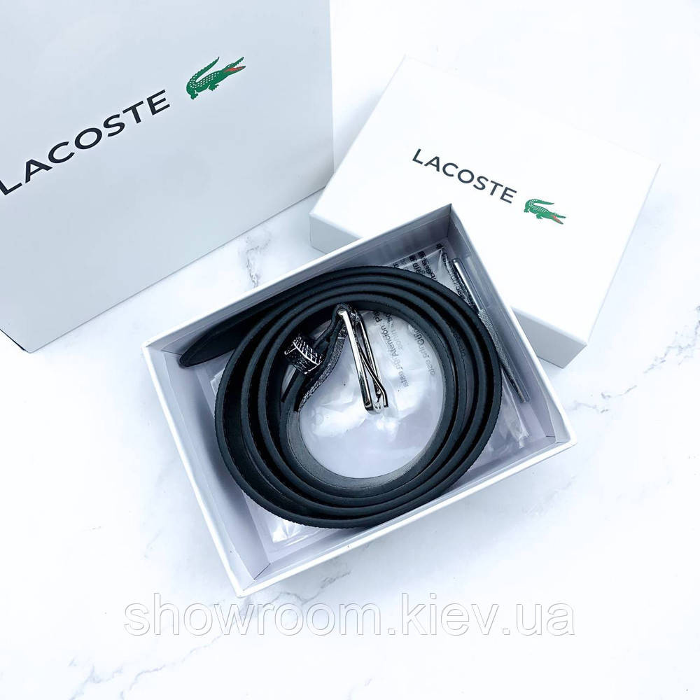 Мужской брендовый ремень Lacoste (994) Киев - изображение 2