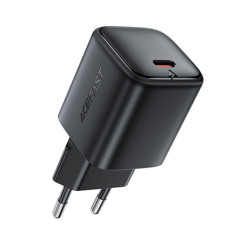 Мережевий зарядний пристрій ACEFAST A136 PD40W mini GaN USB-C fast charger Black Одеса - фото 1