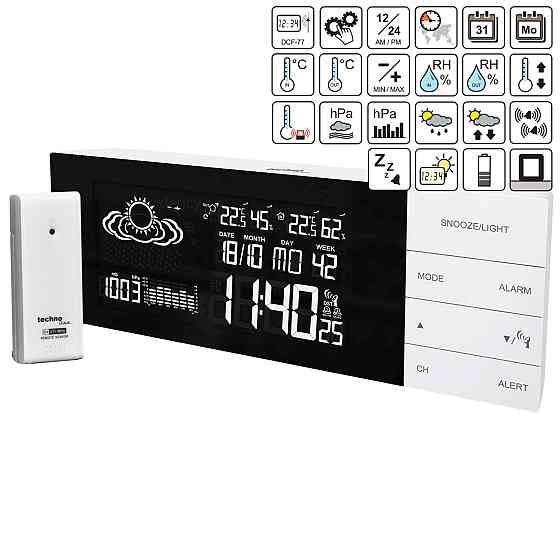 Метеостанция Technoline WS6870 White (WS6870) Вінниця