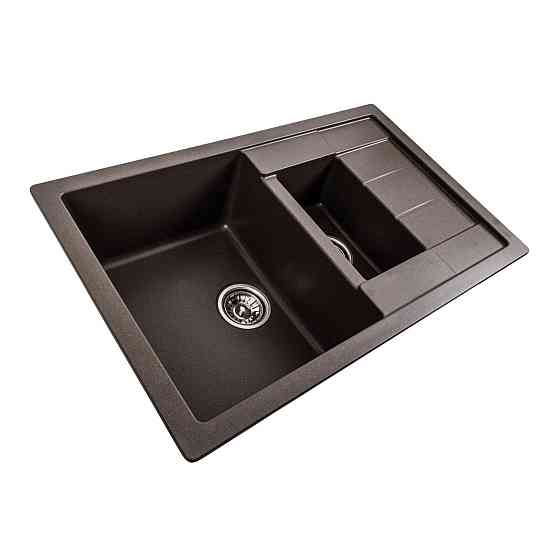 VALESO Гранітна мийка для кухні VALESO TOSKANA 7850W матова Темна скеля Киев