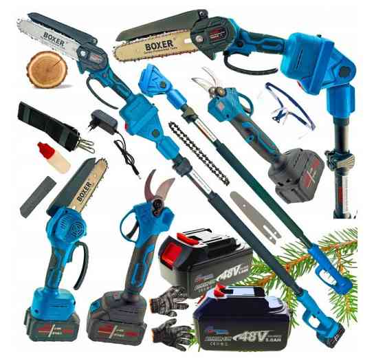 BX-3320 Акумуляторний набір 2в1: секатор + ланцюгова пила, 48В, 4Ач, телескопічна штанга до 3 м Одеса