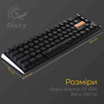 Клавіатура Ducky One 3 SF Cherry MX Brown RGB UA USB Black (DKON2167ST-BUAPXCLAWSC1) Вінниця