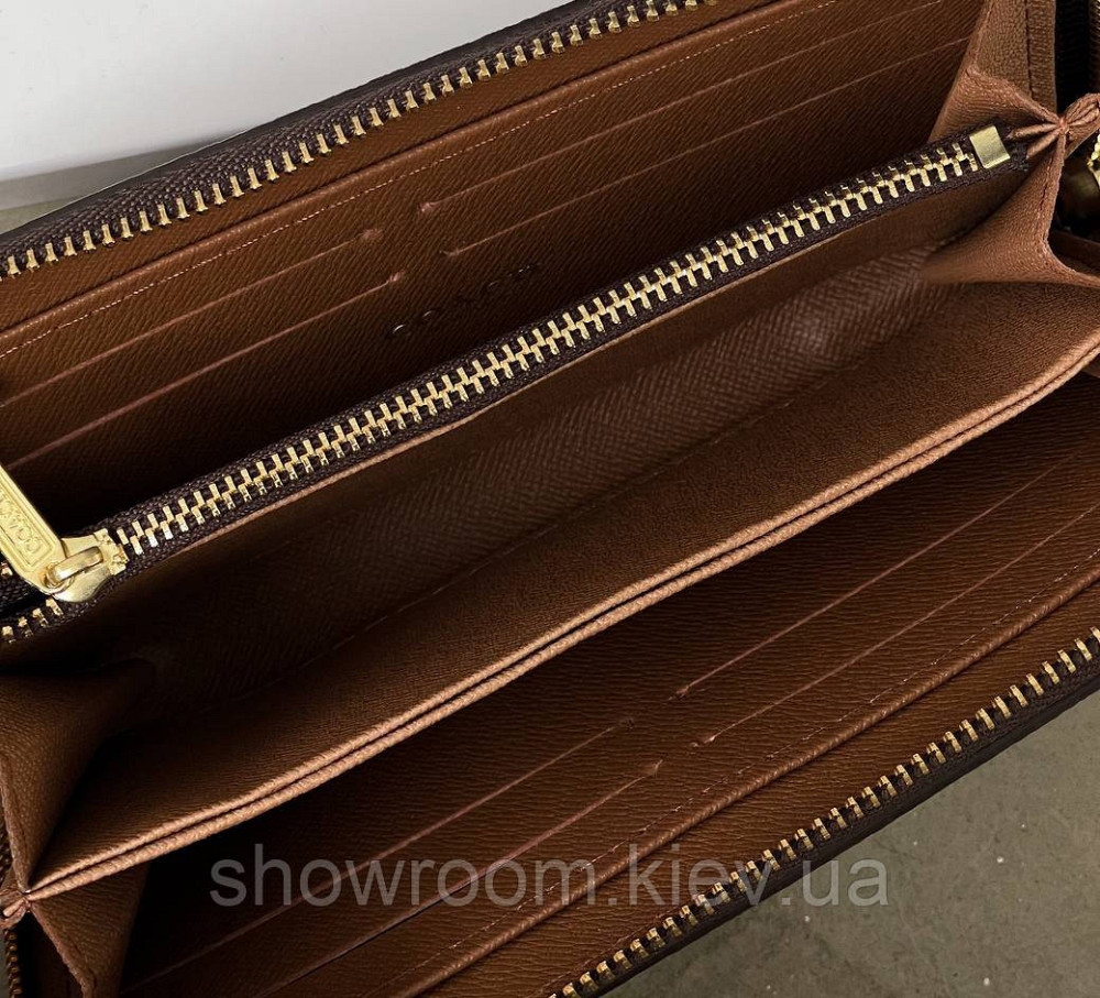 Брендовый женский кошелек на молнии Coach (1377-3) Киев - изображение 3